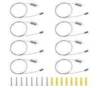 UFURMATE Kit de suspensión de luz, kit de 8 cables de suspensión de luz de acero ajustables de 6.6 libras, cables colgantes de techo para acuario comercial (1 metro)