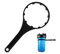 UFURMATE Llave de filtro de agua negra grande, 1 paquete de llaves para abrir filtros debajo del fregadero, llave inglesa para carcasas de filtro completas (6 pulgadas de diámetro interior)