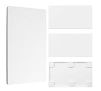 UFURMATE Placa de pared ciega de plástico, 4 unidades, 18,8 x 10,9 cm (7,4 x 4,3 pulgadas), placa sin tornillos para agujeros en la pared, 2 módulos, cubierta ciega para tomas de corriente, cubiertas