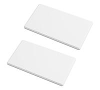 UFURMATE Placa de pared en blanco, 2 unidades, placa de pared blanca sin tornillos, de plástico, 1 banda, cubierta de toma de corriente para enchufes o interruptores no utilizados