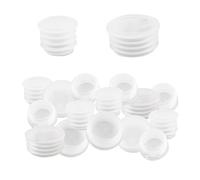 UFURMATE Tapones para salero, 60 tapones de plástico transparentes para salero, pimienta, tapa de extremo redondo, repuesto para macetas, botellas, tubos (2 tamaños)
