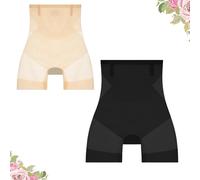 UFZKOOEP Keones Ultra Slim Hip Lift Control Bragas, Keones Ultra-Thin Cooling Tummy Control Shapewear (L,Black+Nude)