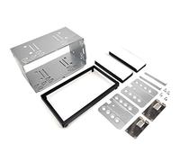 UGAR 14-003 182 x 102mm Universal Double DIN Installation Slot Metal Car Stereo Radio Mounting Frame 2DIN Universal Radio de Coche Adapter in-Dash Mounting Frame Complete Fitting Kit