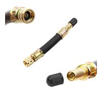UGBO Extensiones de Válvulas Extensión de Vástago de Goma Flexible 100 mm Adaptador de Extensor de Válvula para Coche Motocicleta Bicicleta