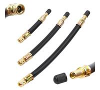 UGBO Extensiones de Válvulas Extensión de Vástago de Goma Flexible 100mm/150mm/210mm Adaptador de Extensor de Válvula para Coche Motocicleta Bicicleta