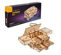 UGEARS Cofrecito De Época Modelo mecánico - Puzzle 3D Rompecabezas Adultos - Caja de Tesoro de Madera - Cofre del Tesoros - Vintage Cajas de Madera Maquetas para Construir Adultos y Adolescentes