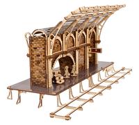 Ugears Harry Potter Platform 9 3D Puzzle - Kits de modelos de madera para adultos para construir - Kit de modelo de madera mecnico - Compatible