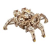 UGEARS Hexapod Explorer 3D Puzzle - Regalo del Día del Padre Mecánico Araña Robot Modelo Kits para Adultos con Potente Motor de Resorte - Rompecabezas de Madera 3D para Adultos Rompecabezas 3D Robot