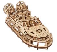 UGEARS Hovercraft de Rescate - Maquetas para Construir Adultos - Puzzle 3D Madera Aerodeslizador - Maqueta Barco Madera Mecánica con Detalles Realistas - Ideal para Amantes de Maquetas y Puzzles 3D
