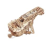 UGEARS Hurdy Gurdy Rompecabezas de Madera 3D - Instrumento Musical Kit de Modelo mecánico de Madera para Construir - Rompecabezas de Bricolaje Música Medieval - Juego de construcción