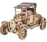 UGEARS Maqueta de Coche para Montar - Puzzle 3D y Maqueta para Montar Coche Retro - Maquetas de Coches para Construir con Techo Plegable y Motor de 4 Cilindros - Maquetas para Construir para Adultos