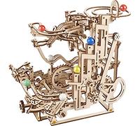 UGEARS Marble Run con Elevador por Niveles de Madera - Kit de Modelo para Adultos para Construir - Pista de Canicas Avanzada - Puzzle 3D de Madera para Adultos Dia del Padre