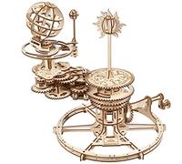 UGEARS Mechanical Tellurion 3D Puzzle - Regalo del día del Padre Earth and Moon Jigsaw 3D Puzzles de Madera para Adultos - Kits de Modelo para Que Adultos construyan - Kit de Modelo de Sistema Solar