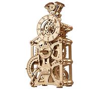 UGEARS Reloj de Motor Puzzle 3D Madera - Maqueta para Construir Mecánico Reloj Madera con Diseño de Motor - Kit de Maqueta Madera 3D Reloj para Montar - Ideal para Aficionados de la Rompecabezas