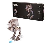 UGEARS Puzzle 3D Star Wars AT-ST Walker de madera mecánico para adultos 370 piezas