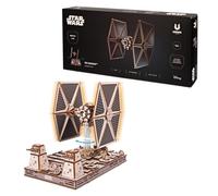 UGEARS Star Wars™ Tie Fighter™ Puzzle 3D - Maqueta de Madera para Adultos - Regalos Star Wars para Hombres - Puzzle de Madera 3D para Adultos - 400 Piezas