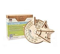 UGEARS Stem Lab Puzzle 3D - Maquetas para Montar - único maqueta Madera Puzzles 3D Incluye aplicación móvil - Mecánico maquetas para Construir Adultos y niños 8+ (Curvimeter)