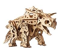 UGEARS Triceratops Modelismo Dinosaurio para Montar - Puzzle 3D Madera Dinosaurios Construir - Único Regalo Maqueta Dino Mecánico con Paseo Realista - Ideal para Fans de Maquetas y Rompecabezas