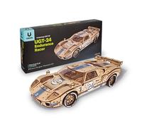 UGEARS UGT-24 Coche de Resistencia Puzzle 3D - Kit de Modelo Mecánico de Madera Escala 1:12 para Construir para Adultos - Kits de Construcción de Modelos de Coches Deportivos - 970 Piezas