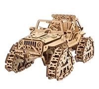 UGEARS Vehículo Oruga Todo Terreno - Maqueta coche para montar - Puzzle 3D Madera Para Adultos - Maquetas Para Construir Coches - Ideal Para Aficionados a Vehículos Todoterreno y Amantes de los Puzzle