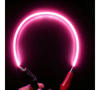 UGEFKMQ 6PCS 3V Filamento Flexible Filamento LED COB flexible 130/300mm 60mm 450mm bombilla Edison diodos incandescentes proyectos creativos rosa 60mm/2.36in