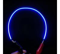 UGEFKMQ 6PCS 3V Filamento Flexible Filamento LED COB flexible 130/300mm 60mm 450mm bombilla Edison diodos incandescentes proyectos creativos Azul 95mm/3.74in
