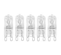 UGEFKMQ Bombillas G9 60W 230V Regulable Blanco Cálido Bombilla Halogena G9 Bombilla De Cápsula G9 Lámpara Halógena Transparente Para Bombilla De Horno 5Pc 20W