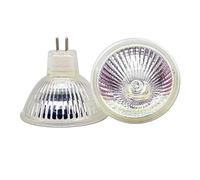 UGEFKMQ Foco Luz Halógena Mr16 220V 20W 35W 50W Bombillas halógenas MR16 Bombilla Halogena GU5.3 base bi-pin foco regulable blanco cálido,50W,4 Piezas