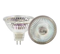 UGEFKMQ Lámpara halógena MR16 12V 20W Foco halógeno Copa MR16 50W Bombillas halógenas 2 pines GU5.3 Base Blanco cálido Regulable 2PCS 20W