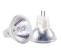 UGEFKMQ Lámpara reflector Halógena Mr11 Gu4 De 6V 5W 10W 20W 30W G4 Base Bi-Pin Bombillas De Foco Frontal Abierto Blanco Cálido 2700K,20W,2 Piezas