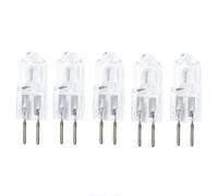 UGEFKMQ Lámparas Halógenas G5.3 12V 75W Bombilla Cápsula G5.3 100W Transparente Bombilla Halógena G5.3 Bi-Pin Jc T4 Regulable Blanco Cálido 5Pc 50W