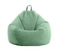 UGEFKMQ Silla Gigante Puf Adultospuf De Interior De Tela De Pana Suave, Cojín De Suelo Lavable para Interior, Taburete De Descanso para Asiento, Sillón Relajante (Sin Relleno),Verde Claro,90Cm*110Cm