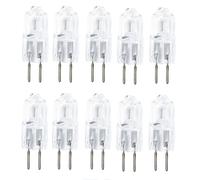 UGEFKMQ Transparente Bombilla De Cápsula G5.3 12V 75W Bombilla Cápsula G5.3 100W Bombilla Halógena G5.3 Bi-Pin Jc T4 Regulable Blanco Cálido 10Pc 50W