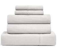 UGG Alahna - Juego de sábanas y fundas de almohada tamaño King dividido de 5 piezas, lavable a máquina, bolsillos profundos, resistente a las arrugas, tecnología de refrigeración sedosa para comodidad