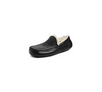 UGG Ascot, Zapatillas de Estar por casa para Hombre, Negro (Black Leather), 45.5 EU