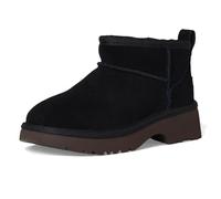 UGG Botas clásicas Ultra Mini New Heights para niña, Negro, 2 Little Kid