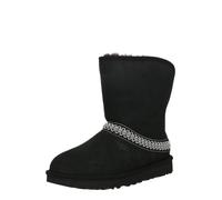 UGG Classic Short Crescent, Botas de Moda Mujer, Black, 45 EU