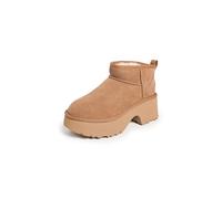 UGG Botas de moda clásicas ultra mini New Heights para mujer, Castaño, 37 EU