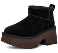 UGG Botas de moda clásicas ultra mini New Heights para mujer, Negro, 41 EU