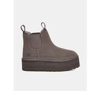 UGG Botas Neumel Platform de mujer tipo Chelsea de ante con plataforma. Gris 38/7