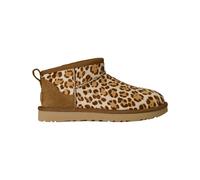 Ugg - Botas y botines mujer - W Classic Ultra Mini Plains Felicity Leopard Jasmine de Lana - Talla 37 - Marrón Marrón 37