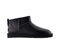 UGG- Botines al Tobillo Clásicos Ultra Mini de Cuero Regen- Shoes- Mujer- Negro- 41 EU- Botines al Tobillo Clásicos Ultra Mini de Cuero Regen