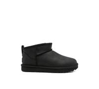 UGG - Botines Clásicos Ultra Mini de Cuero - Shoes - Mujer - Negro - 36 EU -