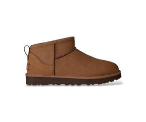 UGG Botines clásicos Ultra Mini de piel nobuck marrón
