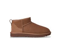 UGG Botines de Piel Classic Ultra Mini marrón