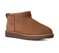 UGG Botines de Piel Classic Ultra Mini marrón