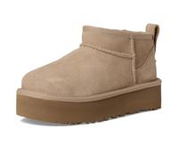 UGG Botines de Piel Classic Ultra Mini Platform Beige