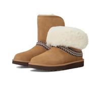 UGG Classic Short Crescent, Botas de Moda Mujer, Chestnut, 47 EU