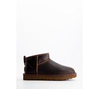 UGG Classic Ultra Mini Leather Regenerate - Botines de piel con forro interior, 37
