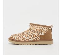 Ugg - Botas y botines mujer - W Classic Ultra Mini Plains Felicity Leopard Jasmine para Mujer de Lana - Talla 7 US - Marrón Marrón 7 US